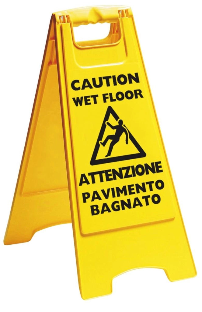 Segnale Attenzione Pavimento Bagnato Apex Pp Cm 31 H.cm 67