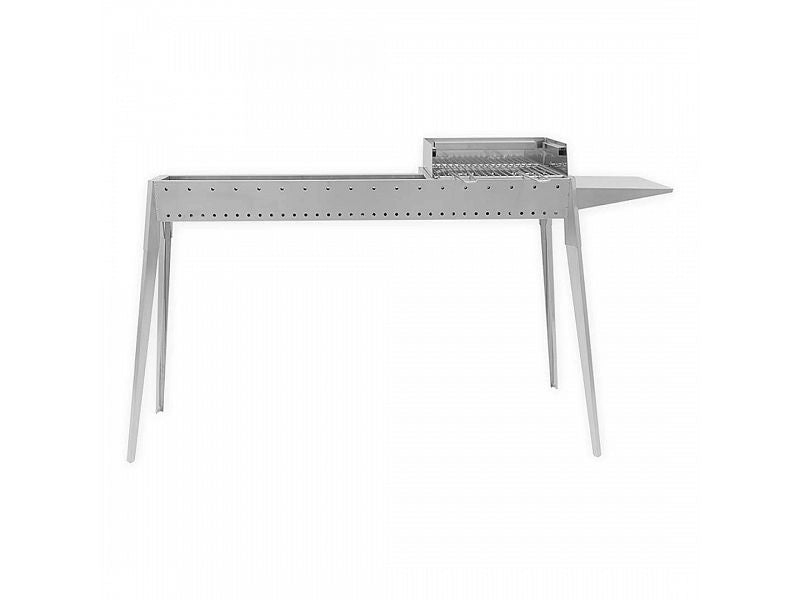 Barbecue carbone ferro alluminato Lisa Miami Grill F 800+400 cm120x30x83