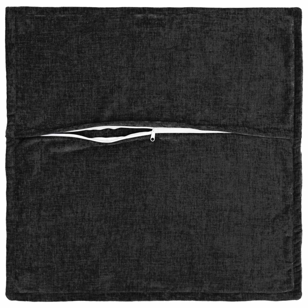 Federa 2 pz HOUTEN Antracite 45 x 45 cm Tessuto Chenille 918679