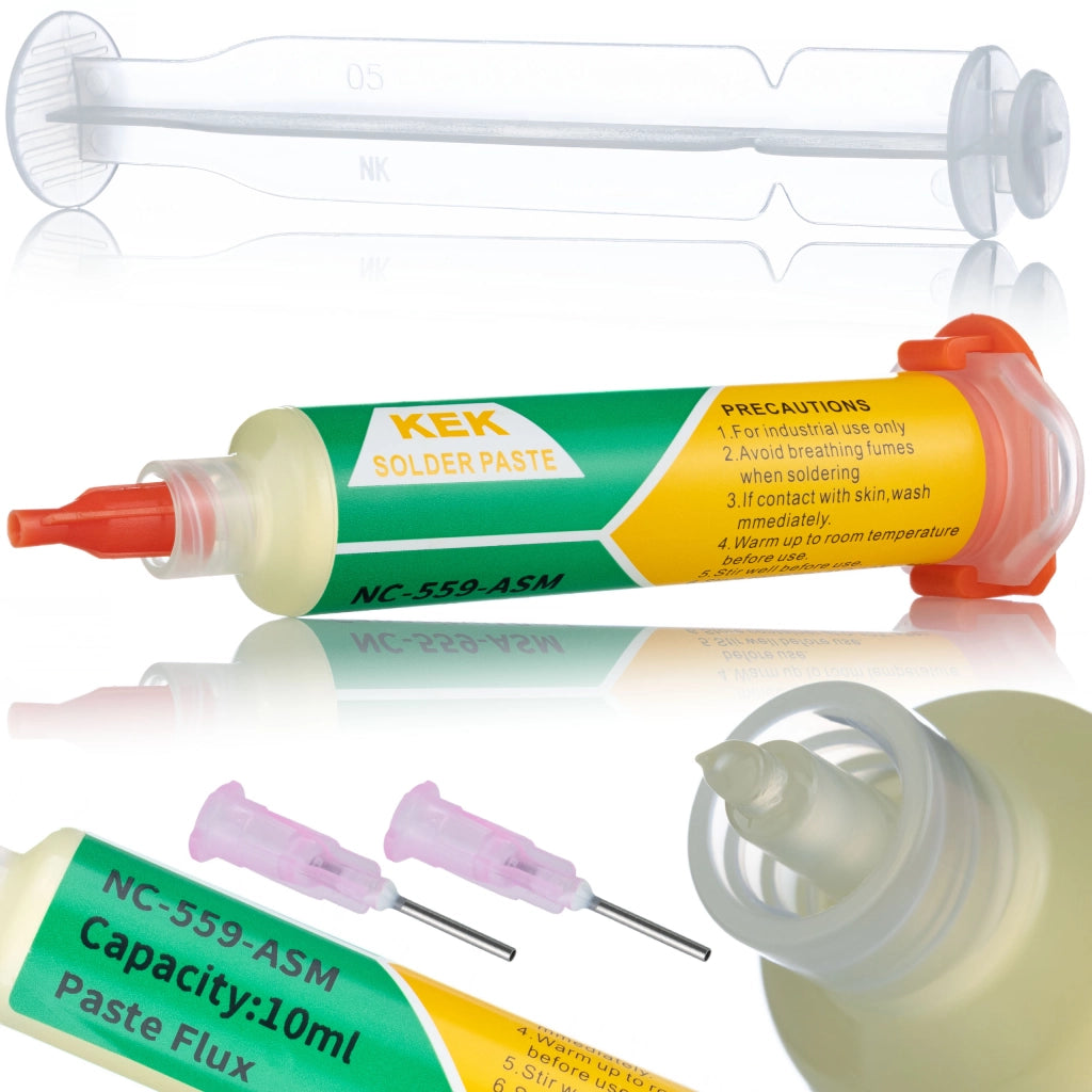 Topnik Flux NC-559-ASM 10cc – Gel No-Clean per Reballing e Saldatura BGA/SMD | Alta Intensità e Facilità di Pulizia