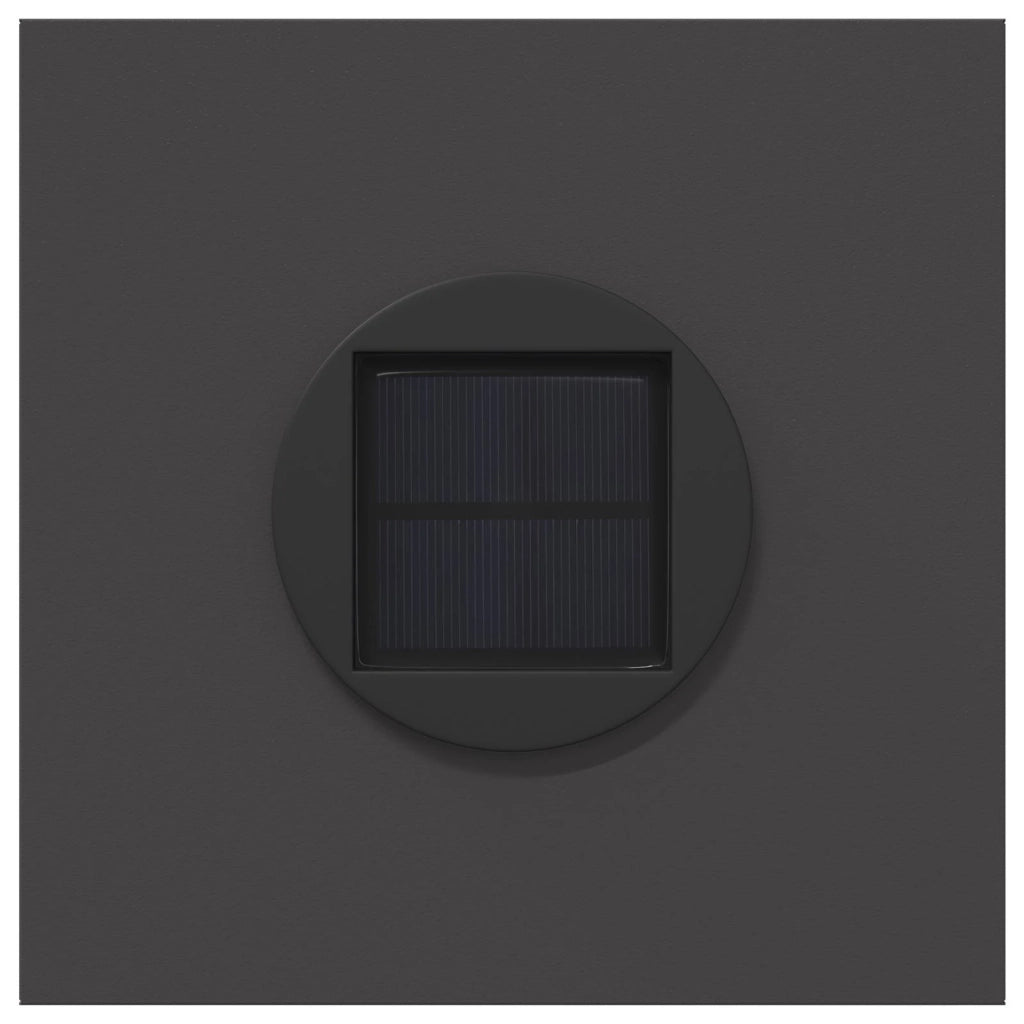 Faro LED solare per sentieri 2 pz Nero CFW6202803