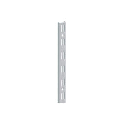 Cremagliera binario doppio - 50 cm. - grigio alluminio