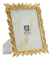 Cornice Laurel 27x2x32,3 cm in Resina e Vetro Oro