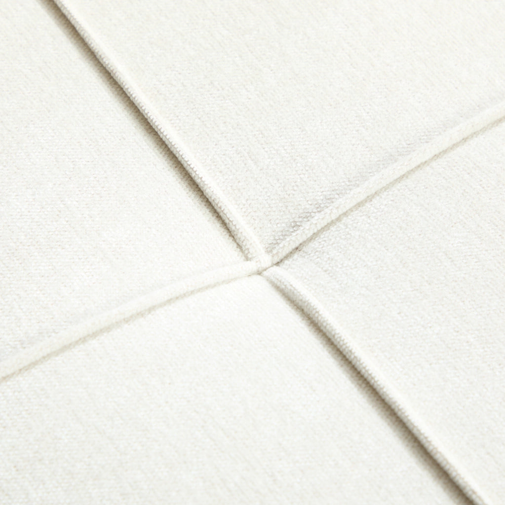 Poltrona letto convertibile 167x79x83 cm in chenille beige con bracciolo portaoggetti