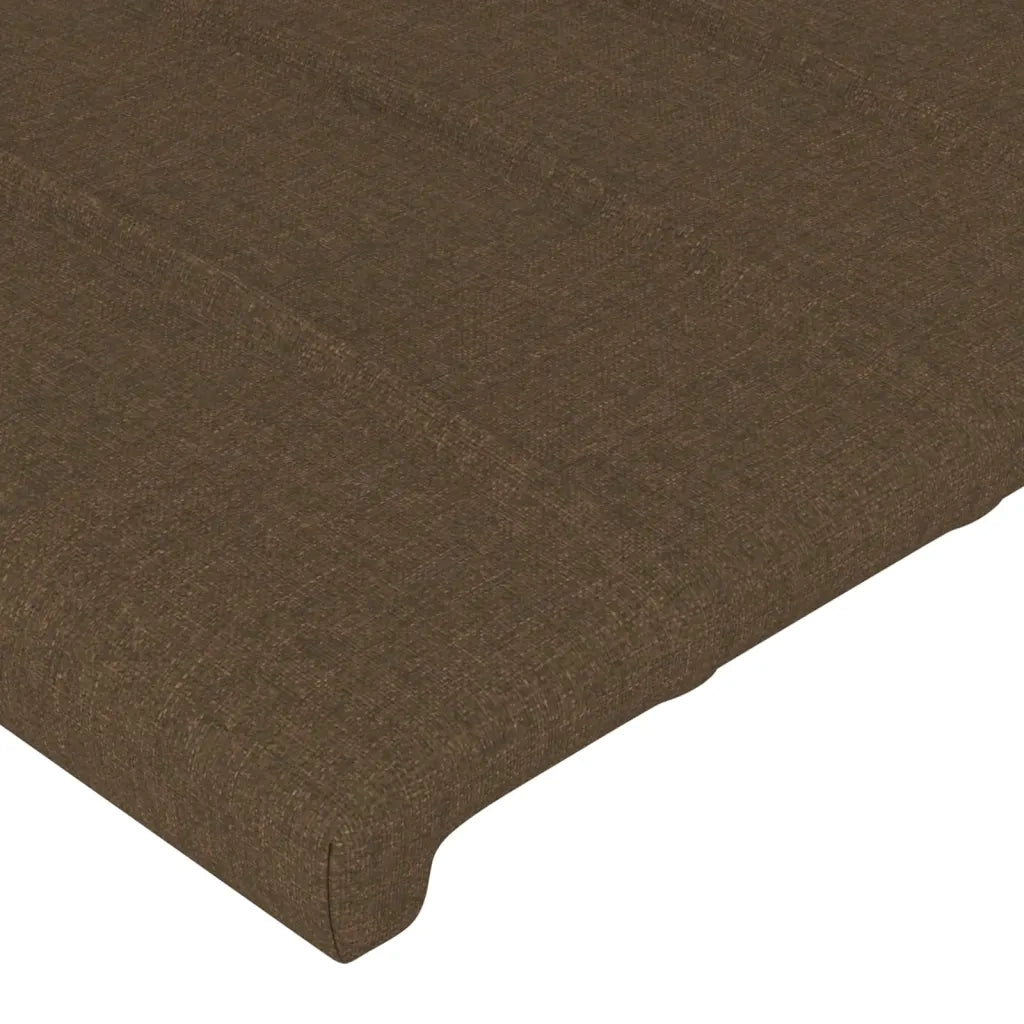 Testiera | Testata a LED MarroneScuro147x16x118/128cm inTessuto