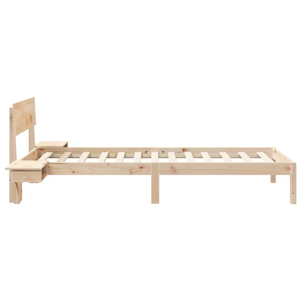 Letto singolo | Letto per adulti | Struttura del letto Marrone 100 x 200 cm Pino massello