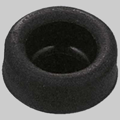 BIMORSETTO IN GOMMA NERA  Tubo Ø 40 x Can 26 mm     MADE IN ITALY