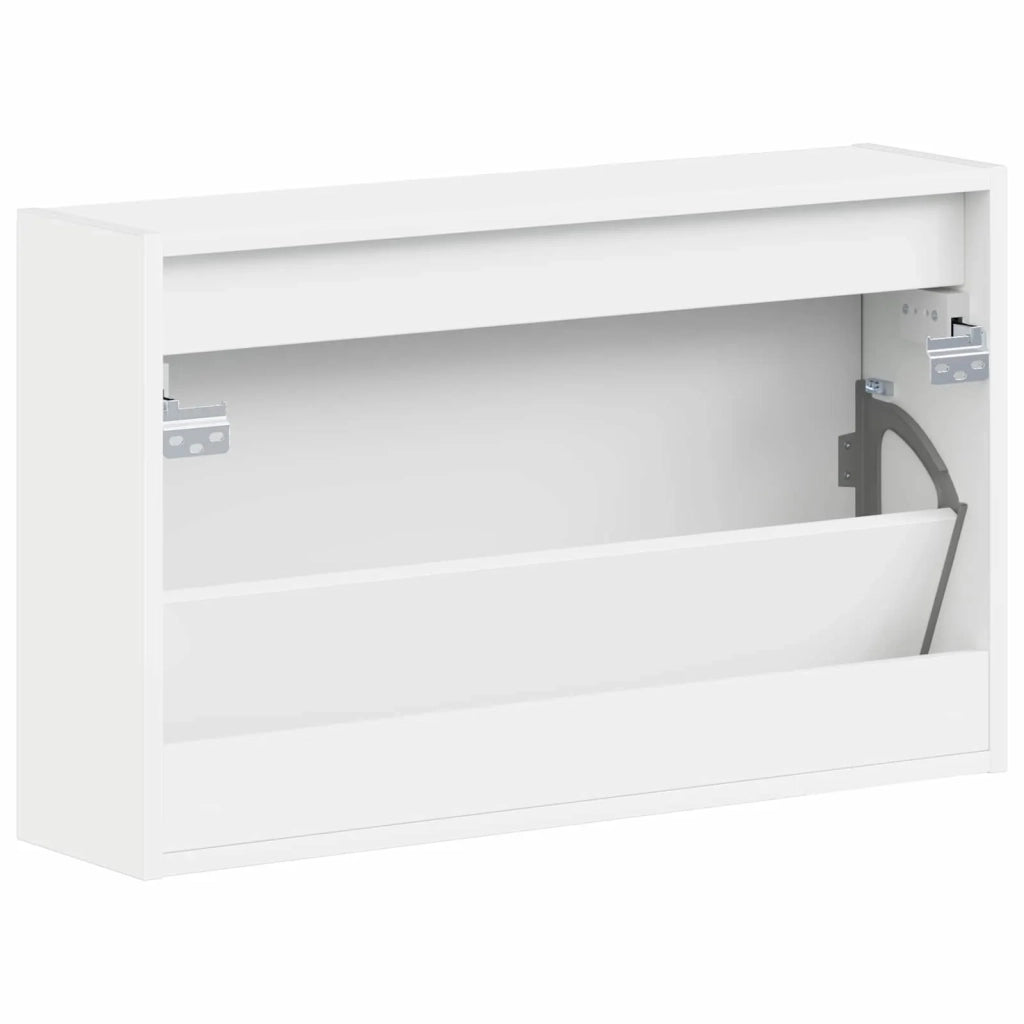 Mobiletto per Scarpe da Muro DELFT 71 x 17 x 43 cm Bianco 897065