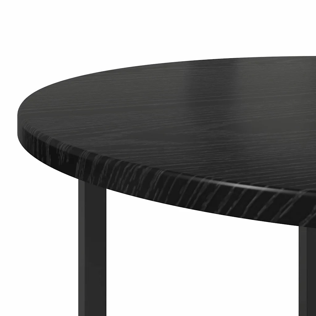 Set tavolini 2 pz | Tavolo laterale Rovere Nero