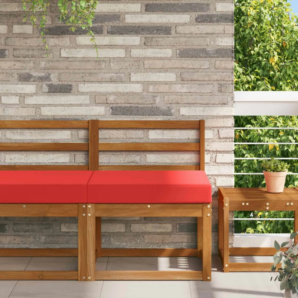 Cuscino per sedie | Cuscino per divano da esterno Rosso 60 x 60 x 8 cm Poliestere