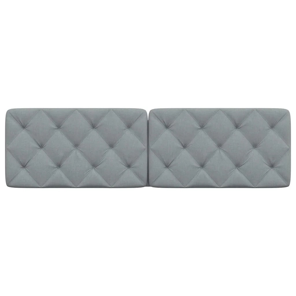 Coussin de tête de lit gris clair 180 cm tissu