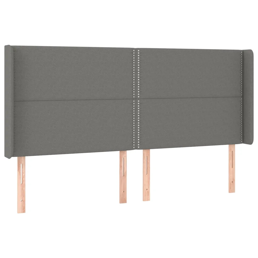 Testiera | Testata a LED GrigioScuro 183x16x118/128cm inTessuto