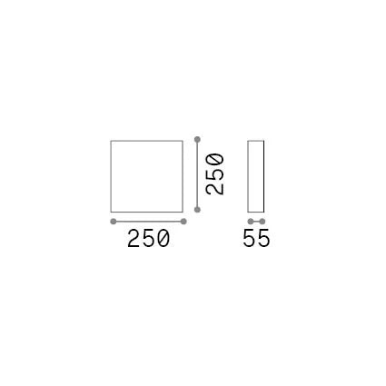 Plafoniera Collezione SNOW LED 18W Luce Calda 3000K Bianco Ideal Lux