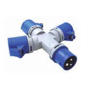 ADATTATORE INDUSTRIALE 16A 220V MULTIPL IP44 FIG.9