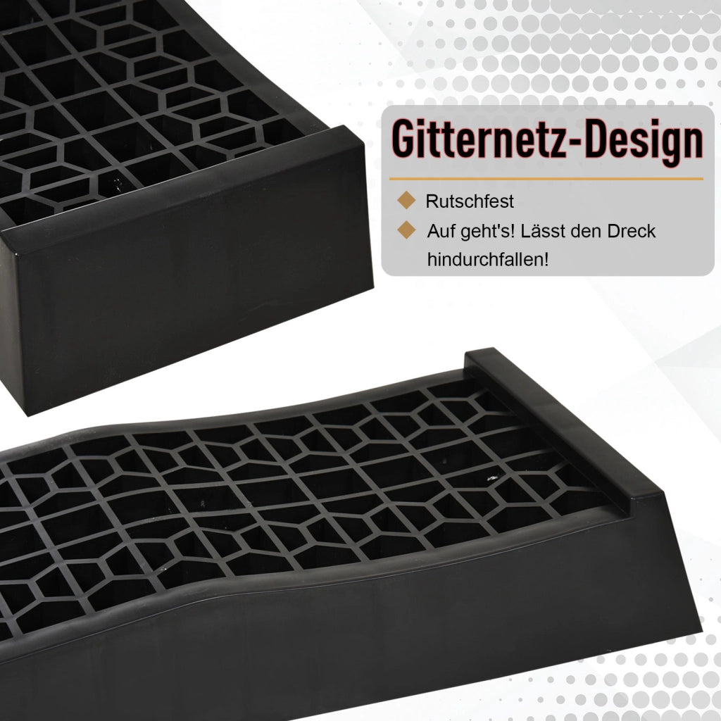Rampa per Auto Set 2 Pezzi ¨C Xylo ¨C Plastica Nera 3 Tonnellate