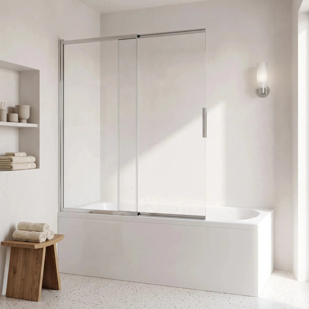 Schermo Vasca Scorrevole Rea Dario Chrome 80
