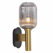 LÚZETE - APPLIQUE DA PARETE FUMÉ SPECCHIATO Ø19 E27 SHELBY