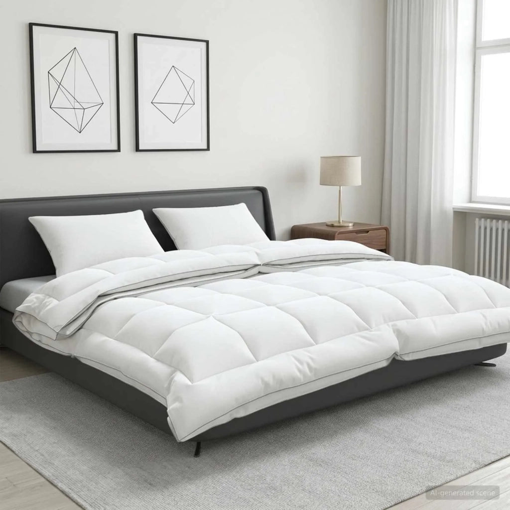 Set di piumone e cuscini 3 pcs 220x260 cm 4 stagioni Lana 3441614