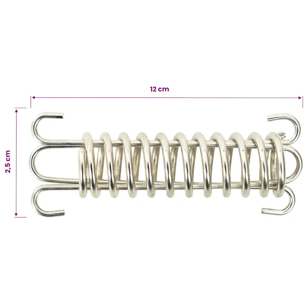 Fermi a Molla per Vela Parasole 5 pz in Acciaio Inox 310251