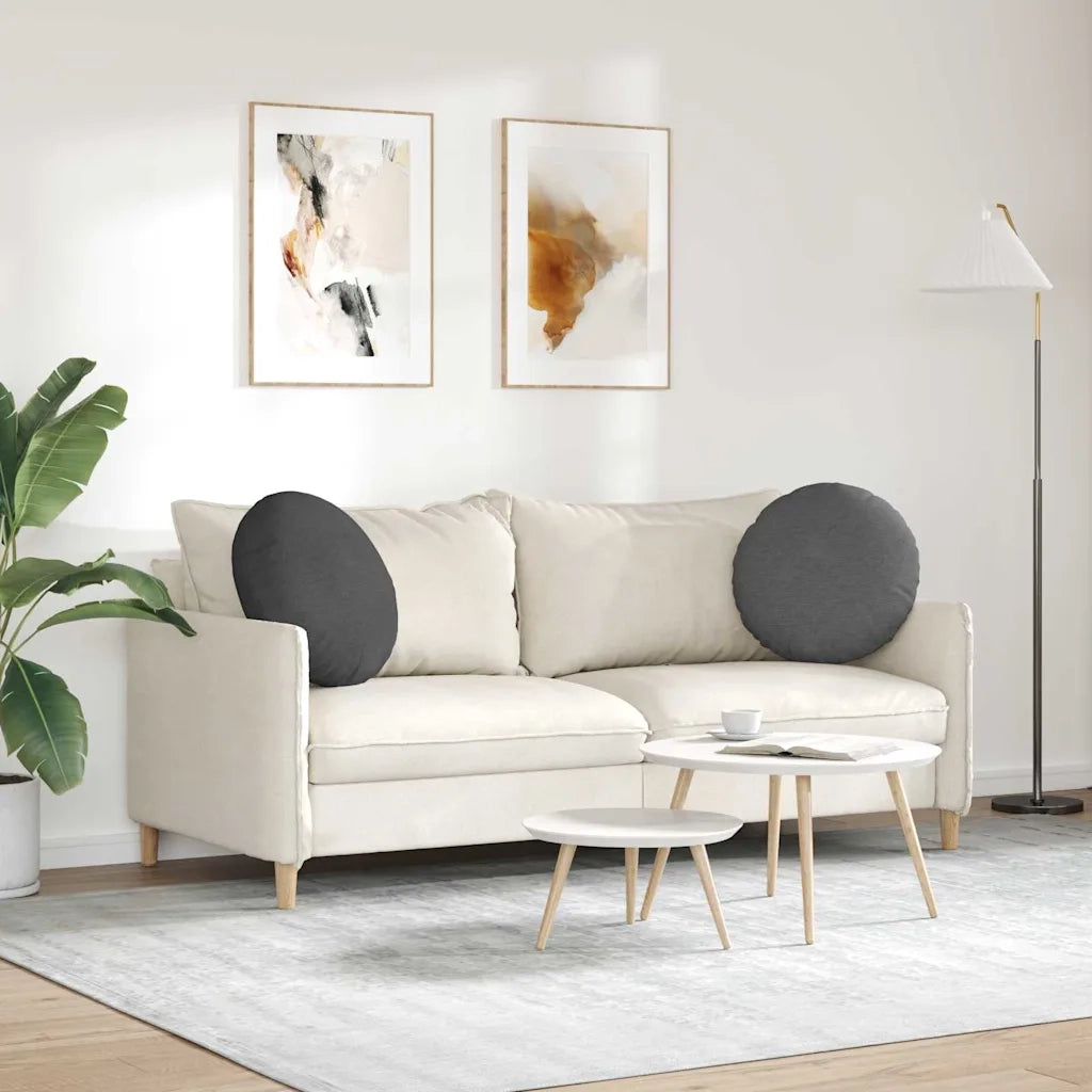 Cuscini per Seduta 2 pz | Cuscini per sedie Grigio scuro ?50 x 19 cm