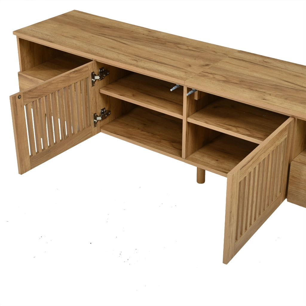 Mobile porta TV 180 cm in MDF con 2 ante a griglia