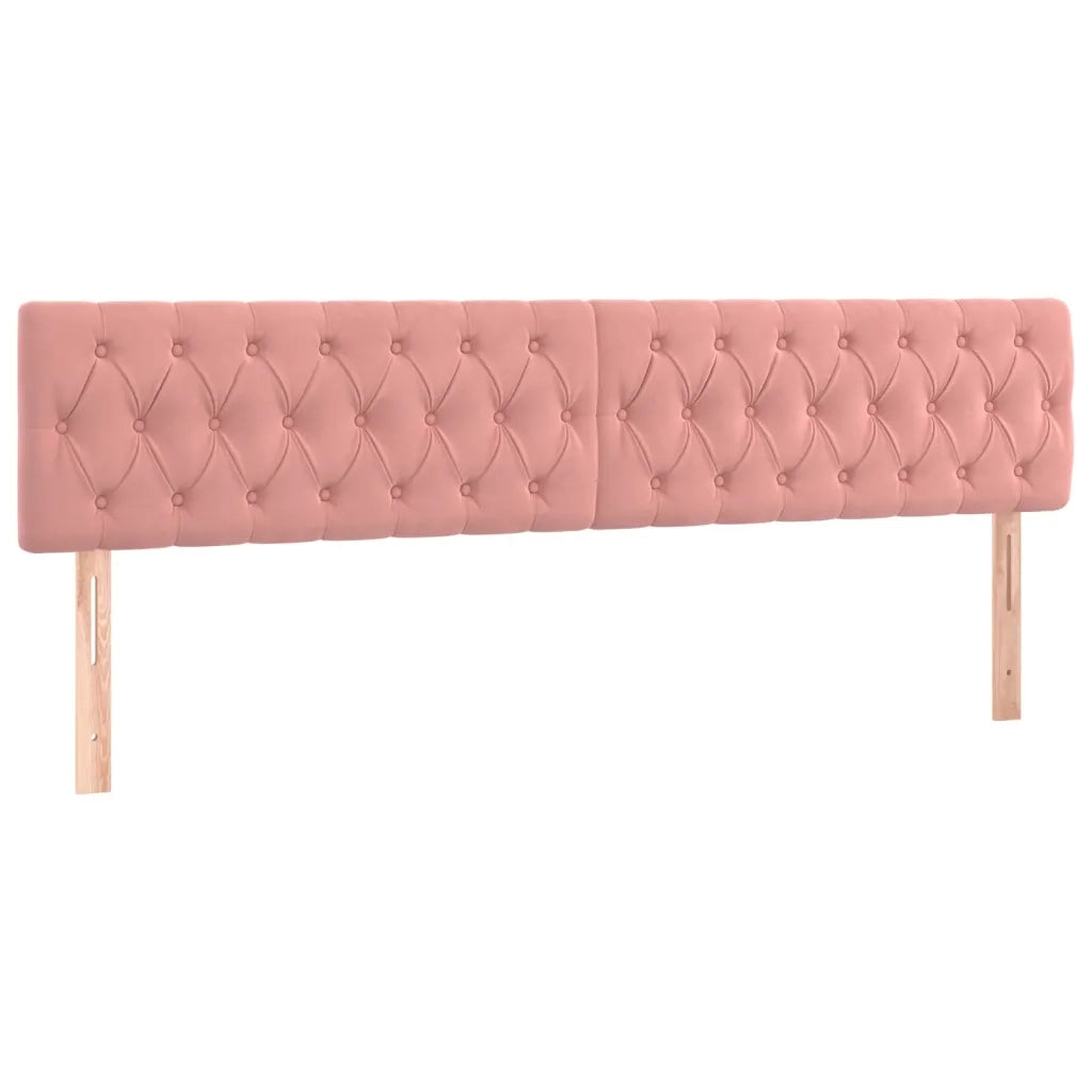 Testiera | Testata Rosa 200x7x78/88 cm in Velluto