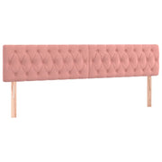 Testiera | Testata Rosa 200x7x78/88 cm in Velluto