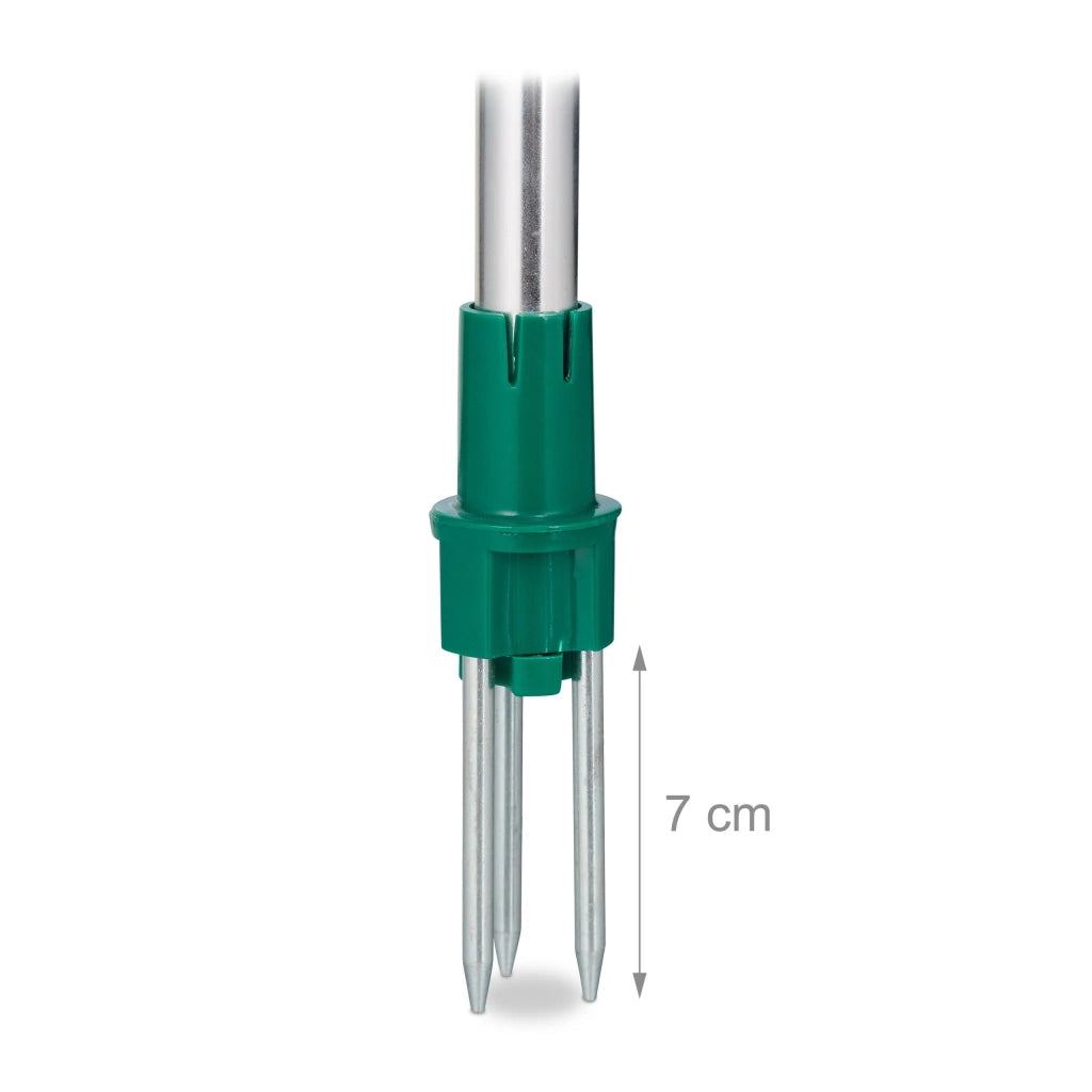 Diserbatore manuale ergonomico da giardino a manico lungo 120 x 10 x 10 cm a rapida espulsione ecologico in acciaio nero 13_0004975