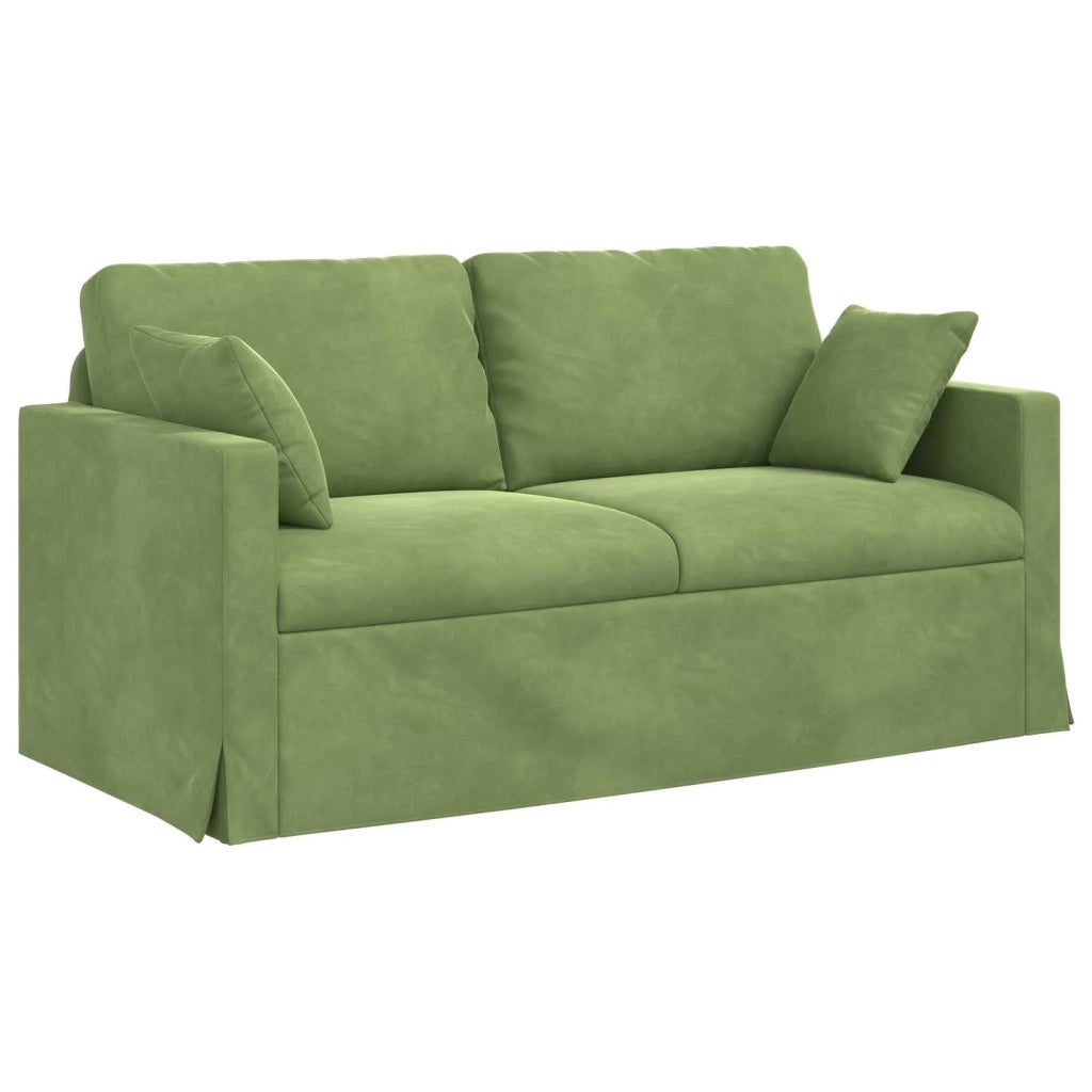Divano Verde chiaro 158 x 78 x 80 cm Velluto 42024425