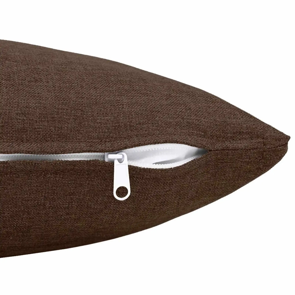Cuscino con cuscino HEERLEN 2 pz Marrone Tessuto 928503
