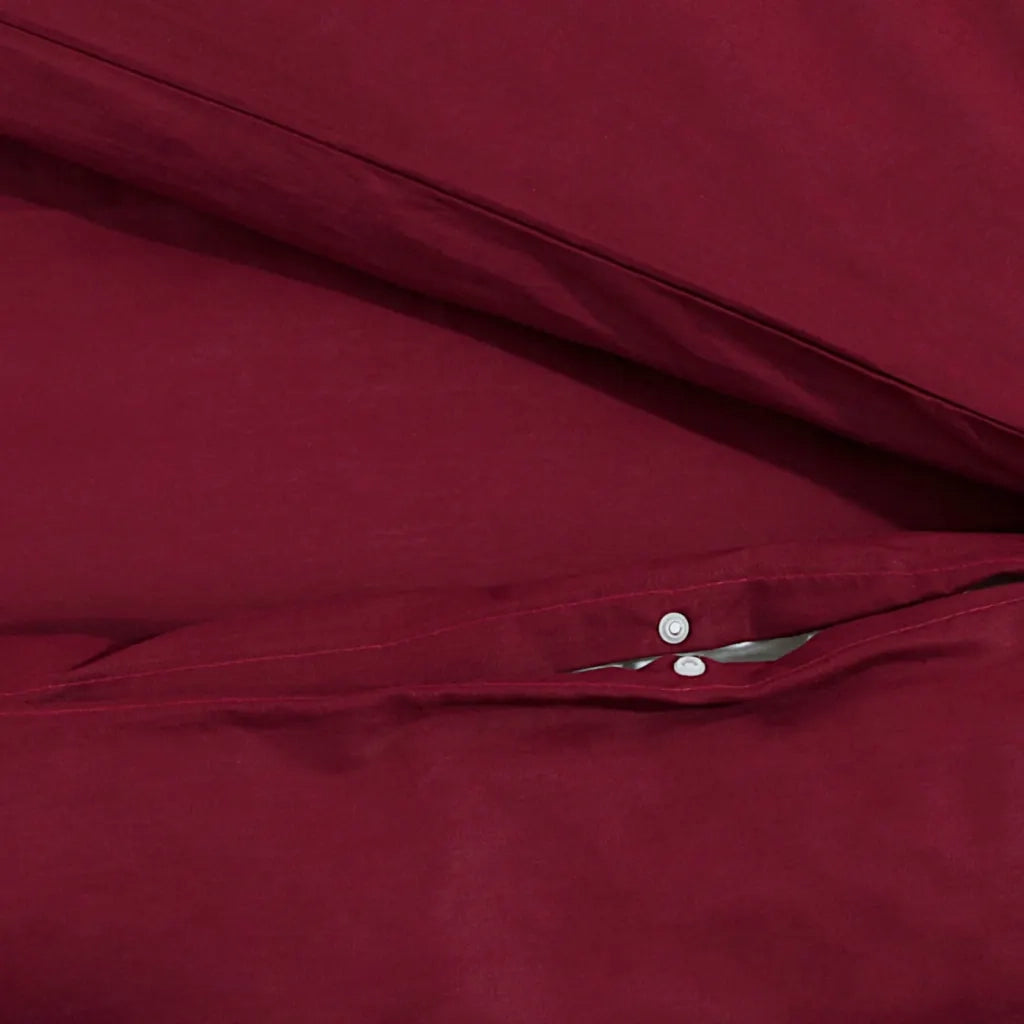 Set Copripiumino Bordeaux 135x200 cm in Microfibra Leggera 136038