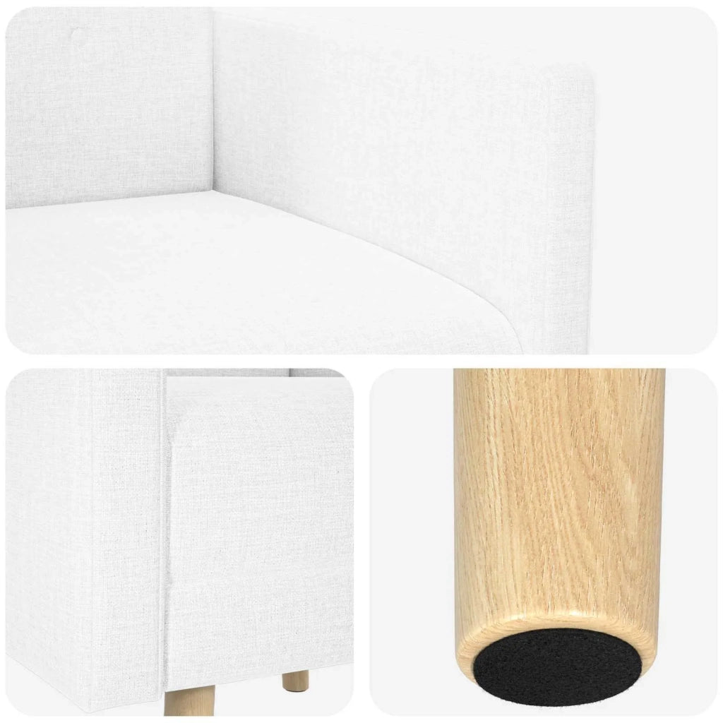 Sedia d'accento Bianco Tessuto 42044792