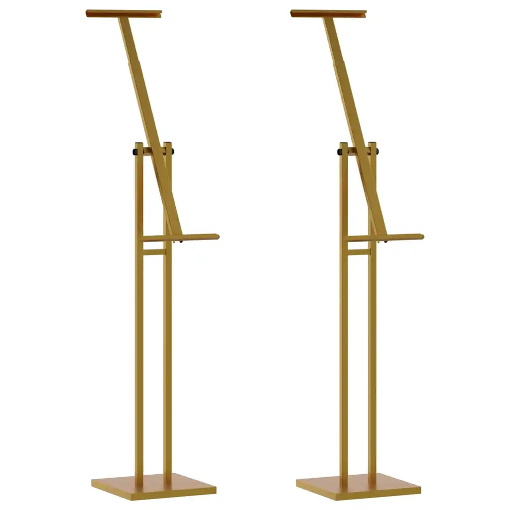 Espositori per Fiere 2 pz Oro 26,5 x 26,5 x 150 cm Acciaio CFW1128533