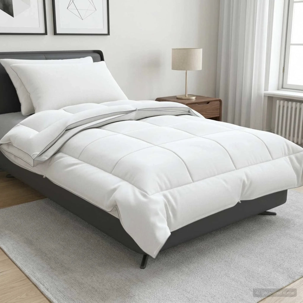 Set di piumone e cuscini 3 pcs 155x220 cm 4 stagioni Lana 3441580