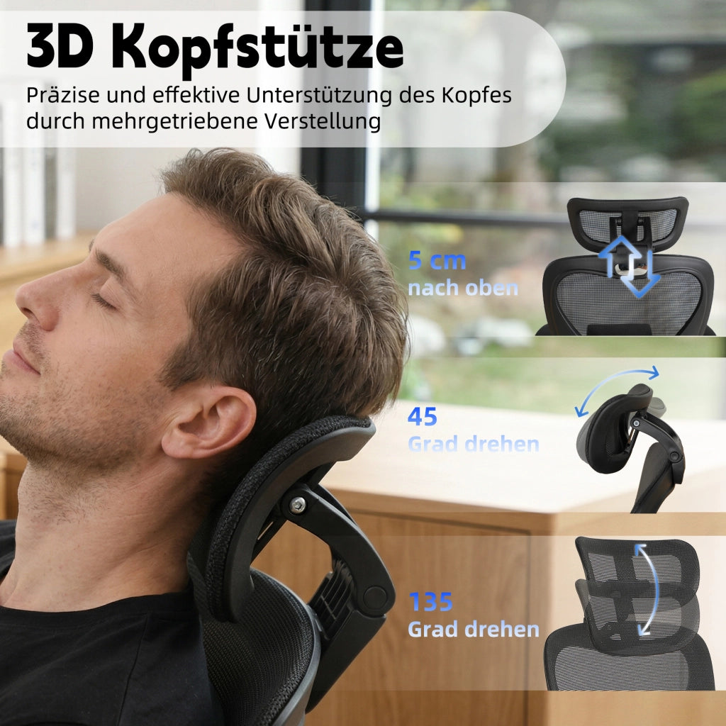 Sedia da ufficio ergonomica reclinabile ¨C Minimal ¨C nero