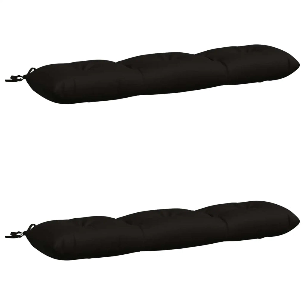 Cuscini per Panchina VIANEN 2 pz 100% Poliestere Nero 952477