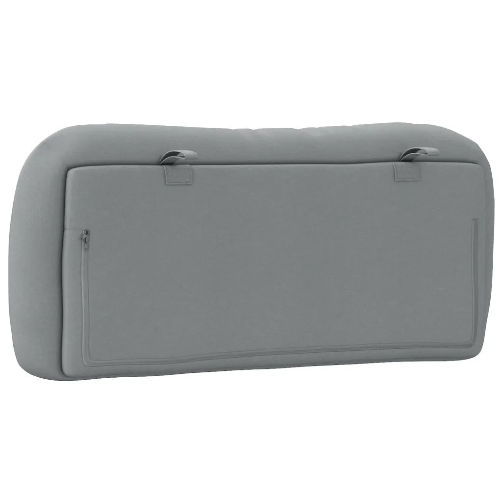 Coussin de tête de lit Hvar gris clair 90 cm tissu