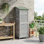 Capanno da Giardino con tetto Grigio 59 x 56 x 176 cm 42033462