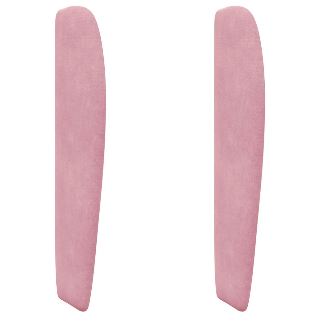 Orecchia della Testata Rosa 80 x 23 x 6 cm Velluto 346575