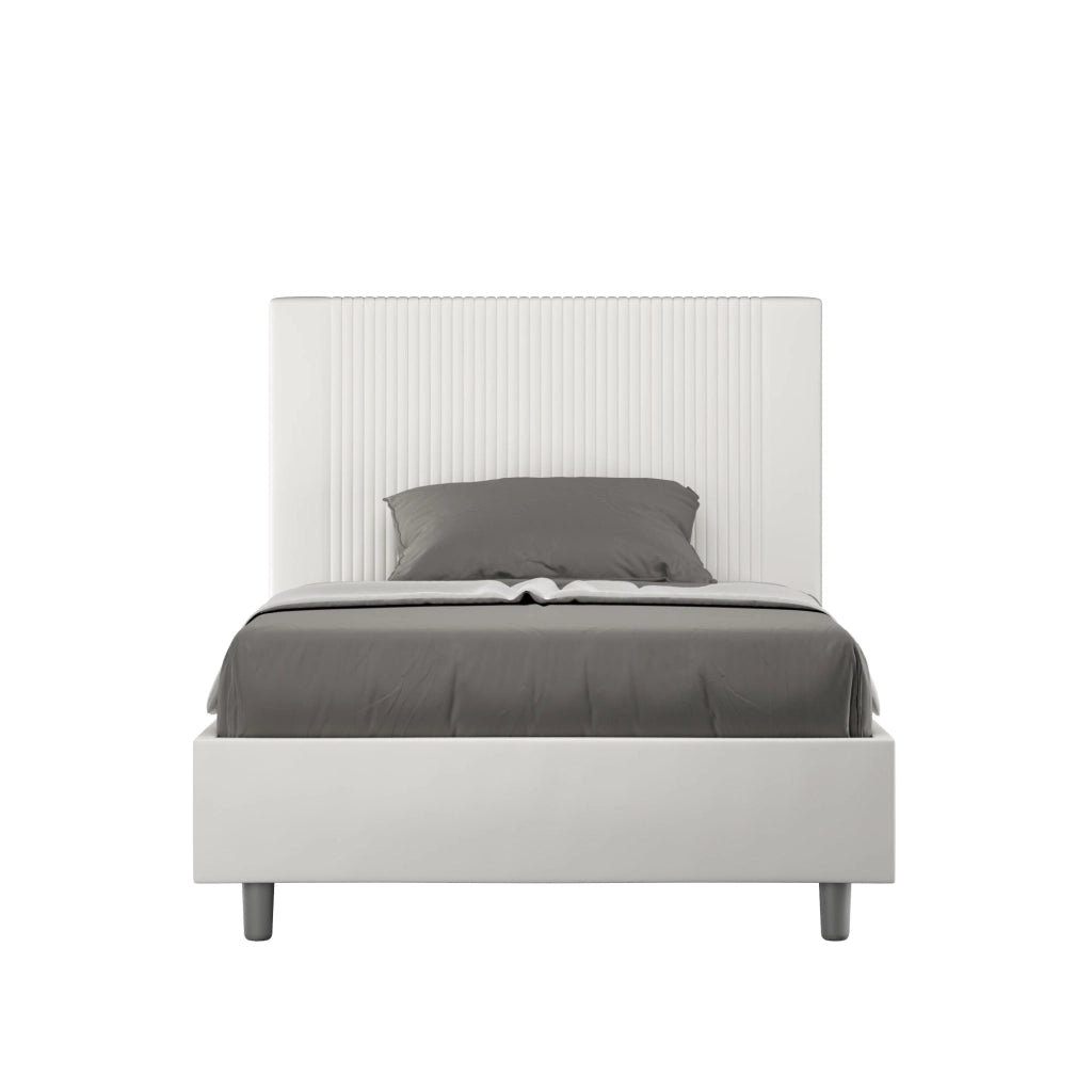 Letto Matrimoniale 160x190 cm con Rete Goya Bianco