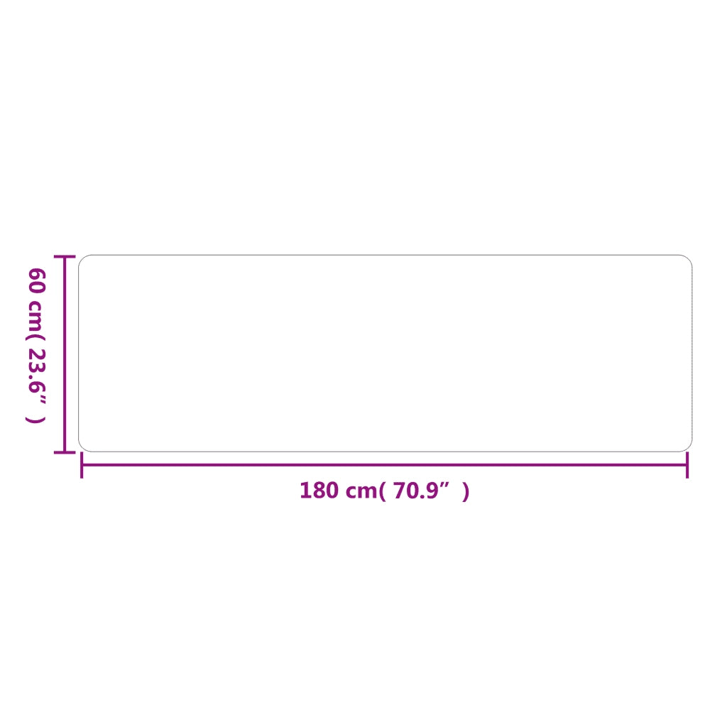 Tappeto Corsia Antracite 60x180 cm 355804