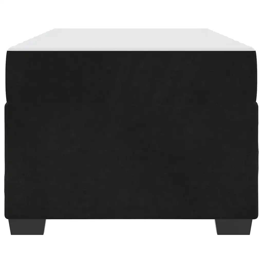 Struttura del letto con materasso Nero 100 x 200 cm Tessuto