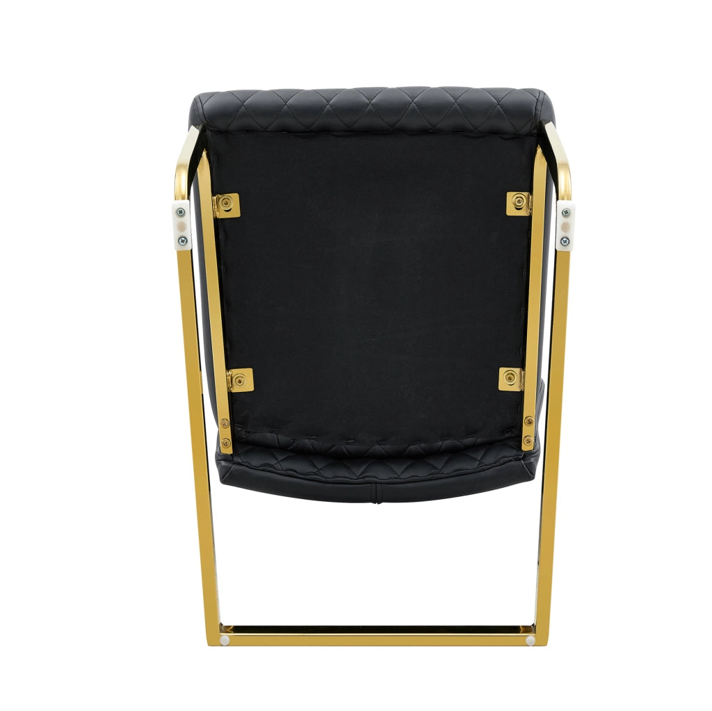 Set tavolo rotondo in vetro temperato e sedie nero oro