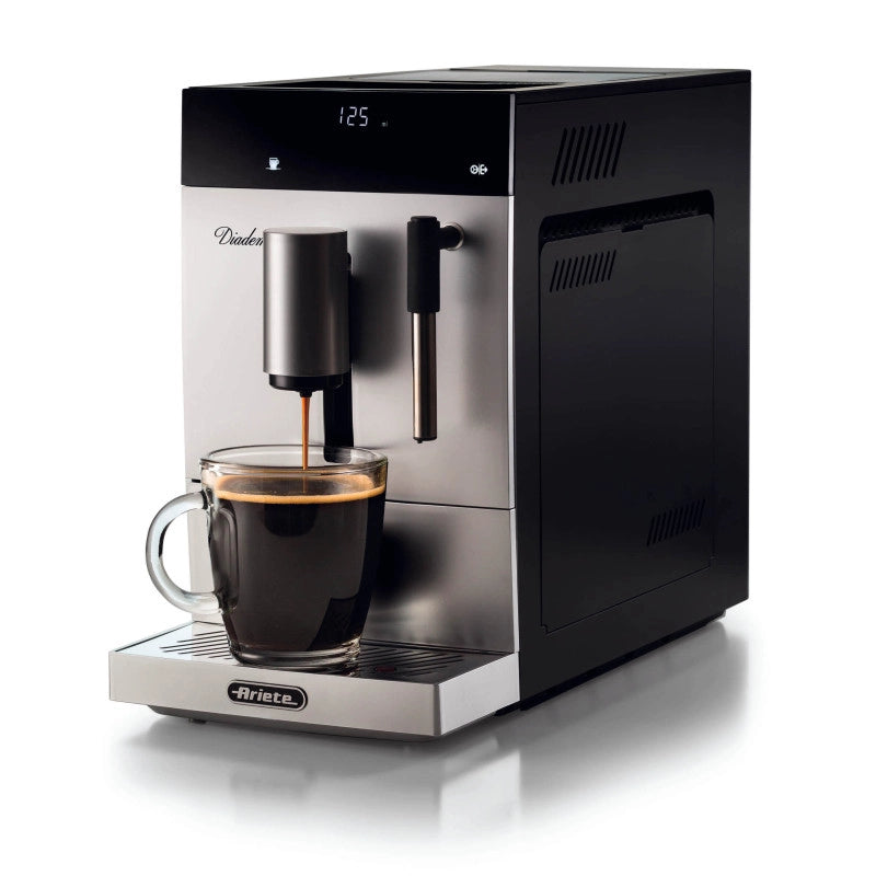 Macchina da caffè automatica 1350W 19 bar - dispositivo cappuccino - display LED - Silver