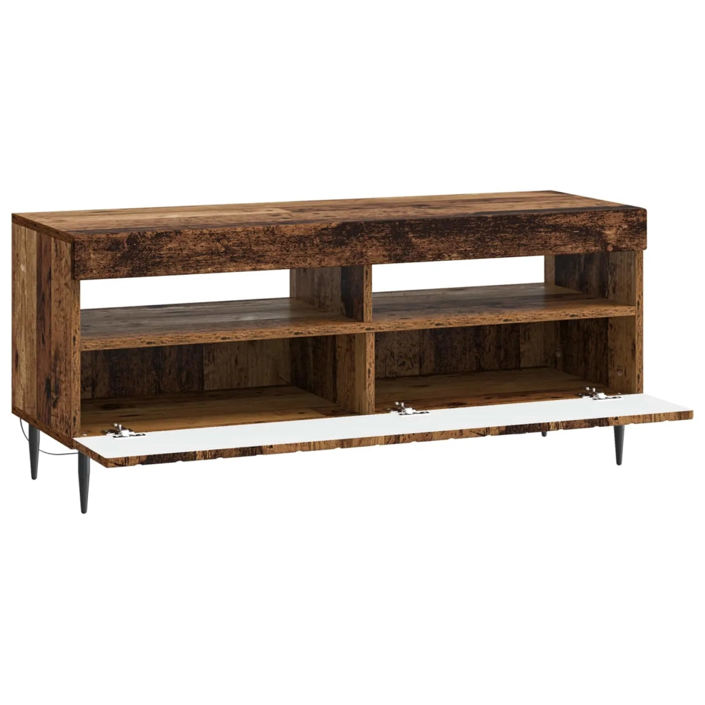 Mobile TV LED ZWOLLE 100 x 35 x 43 cm Legno antico 896553