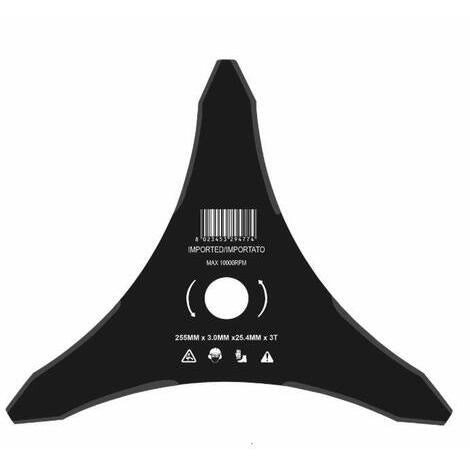 Disco 3 denti acciaio 255-3