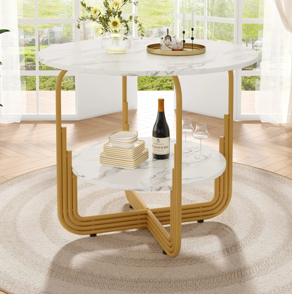 Set tavolo e 4 sedie con piano marmorizzato