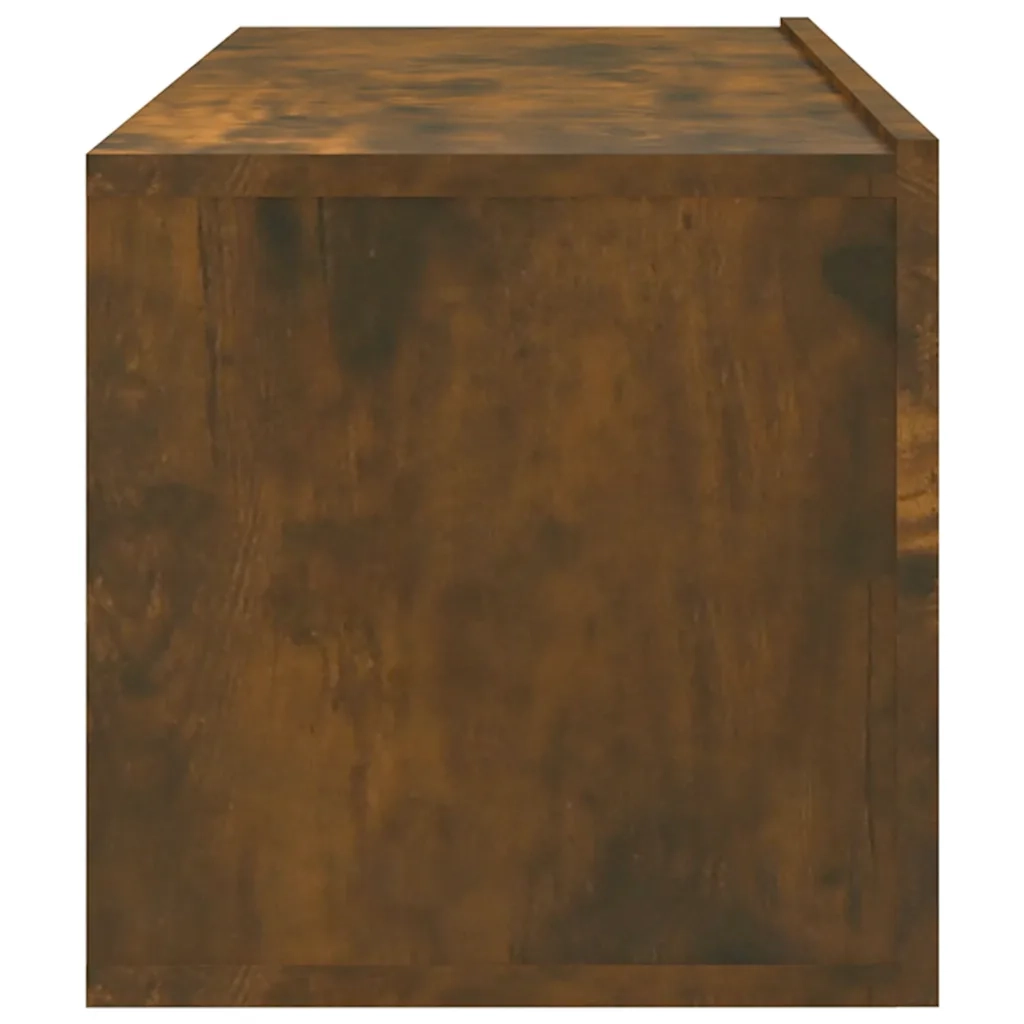 Mobili TV Parete 2pz-Set di 2 Credenza per TV sospesa Rovere Fumo 100x30x30 cm Legno Multistrato