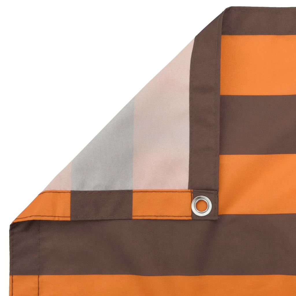 Schermo da balcone | Paravento da Balcone Arancione e Marrone 110 x 1000 cm