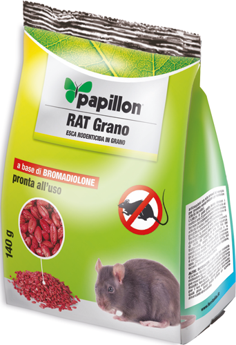 Esca topicida rat grano papillon 140gr - cf busta